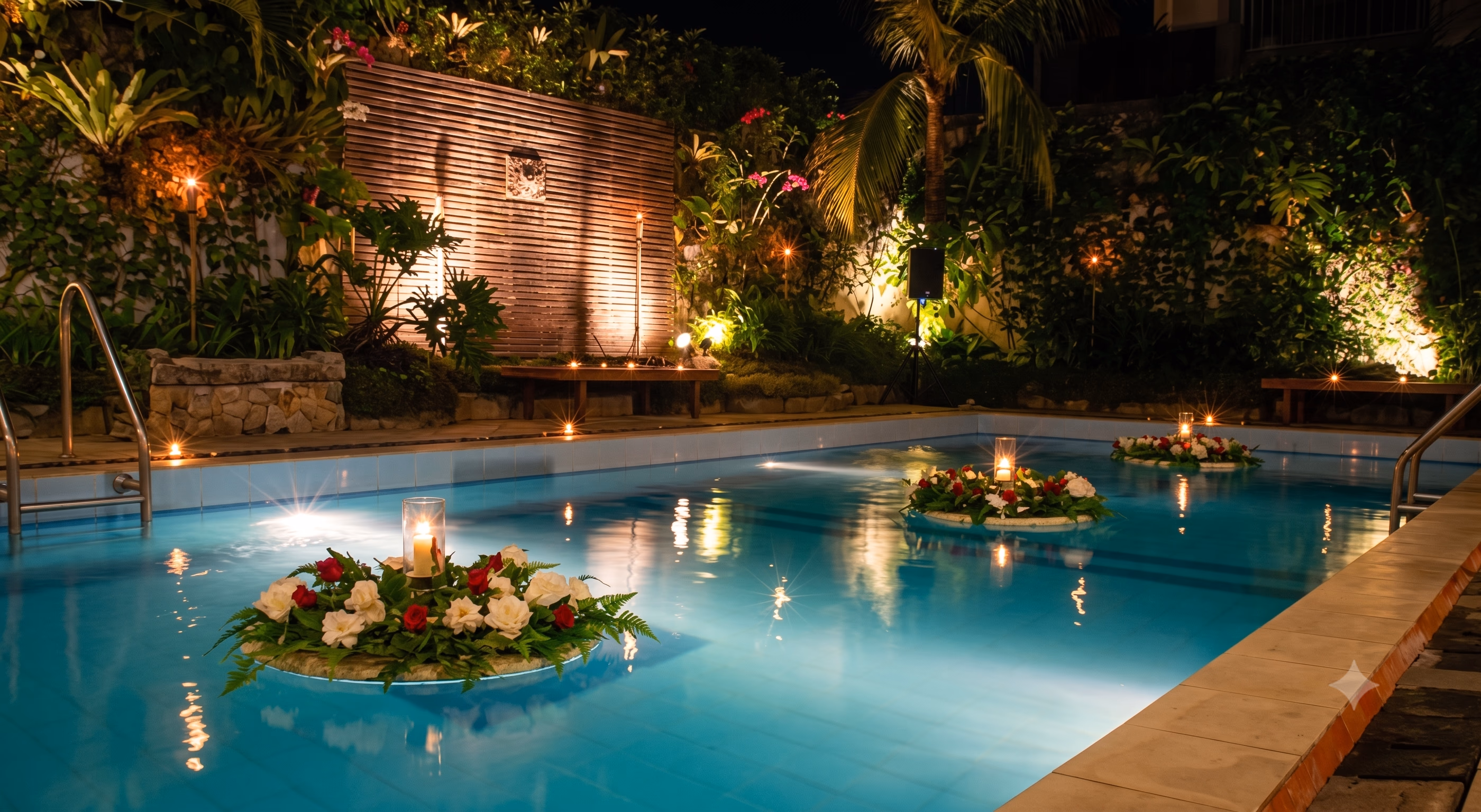 Tamarin Hotel Jakarta Swimming Pool Night